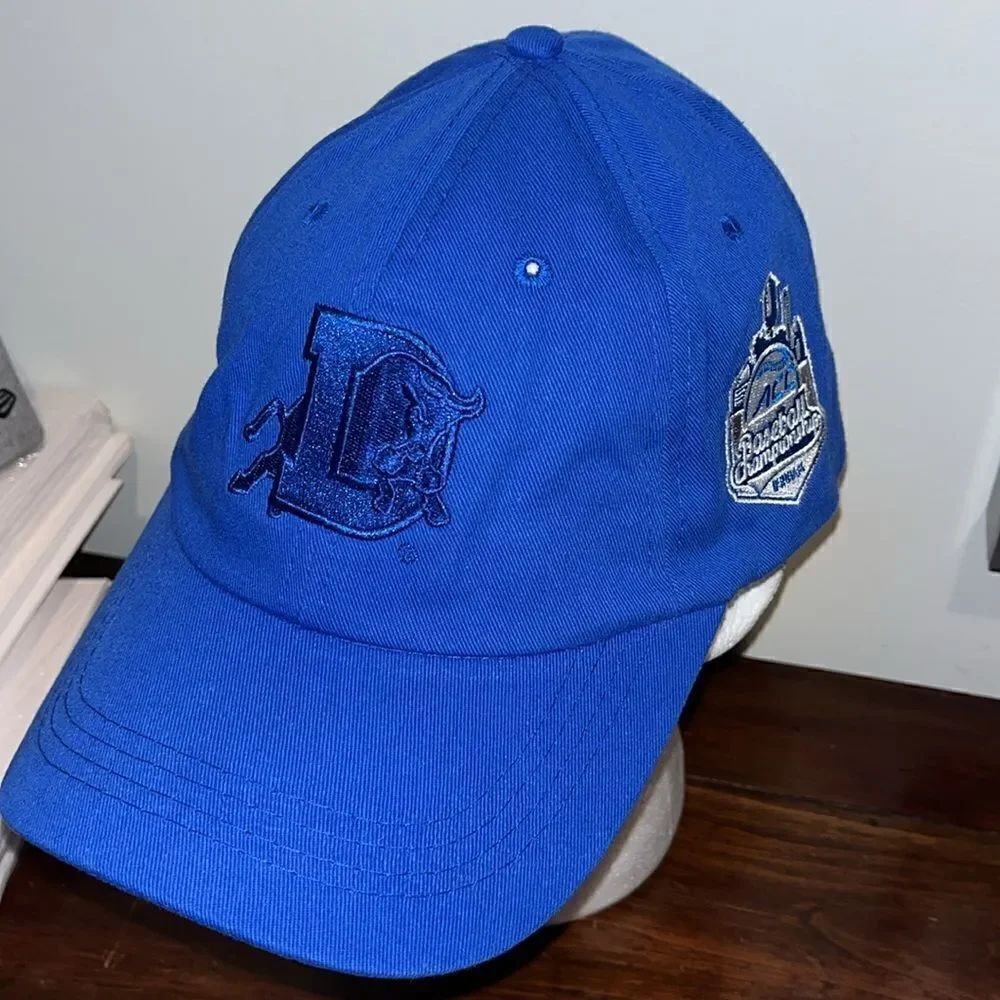 New Bull Durham Bulls Velcro back Royal Blue ACC baseball championship cap hat